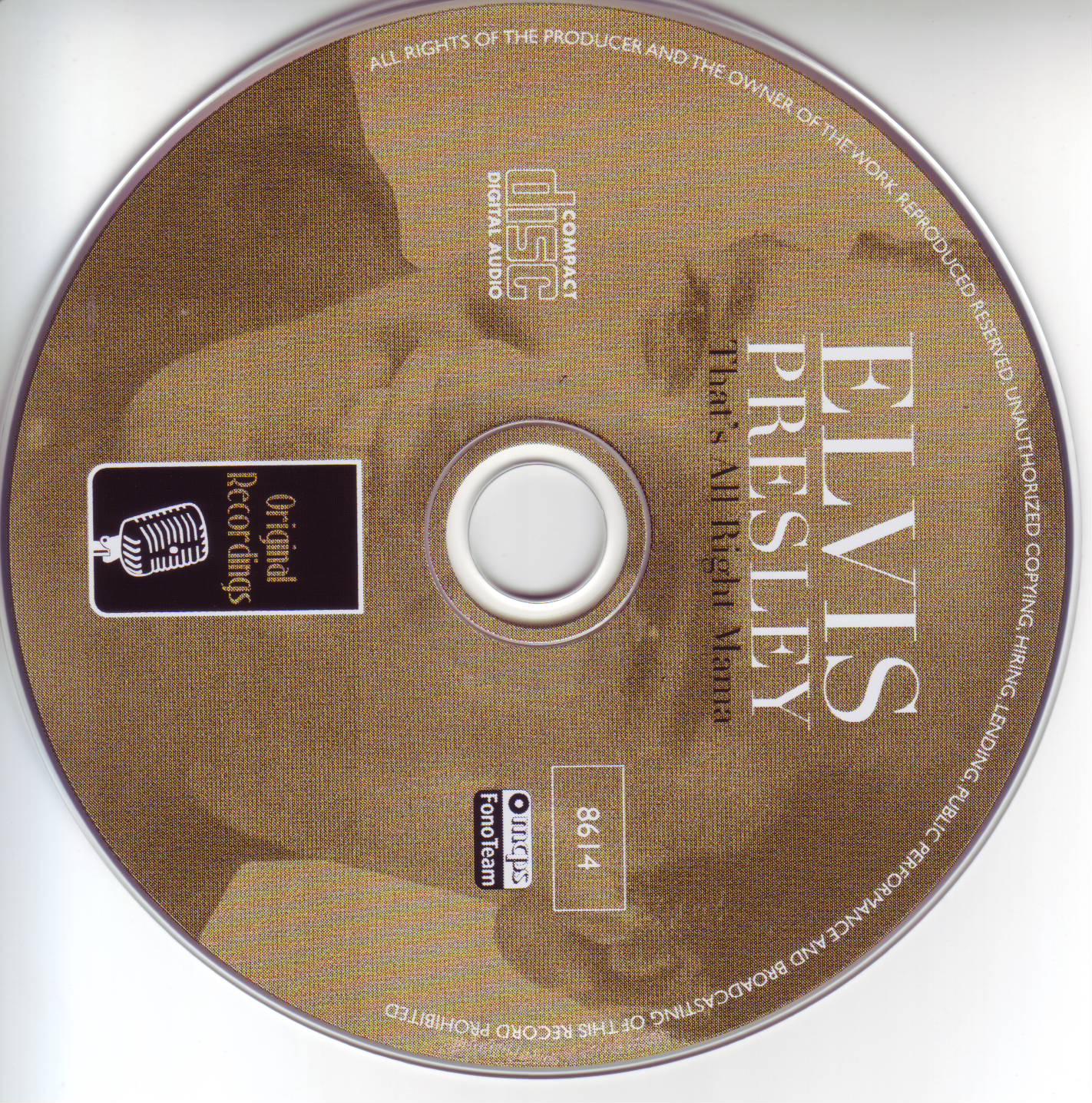 Elvis Presley  Early Years Cd 3  Thats All Right Mama : CD